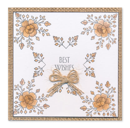 Spring Elements A5 Stamp Set With 6x  printed Composition Swatches