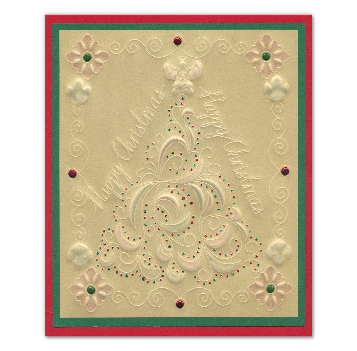 Christmas Tree Swirl A5 Square Groovi Plate