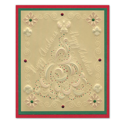 Christmas Tree Swirl A5 Square Groovi Plate