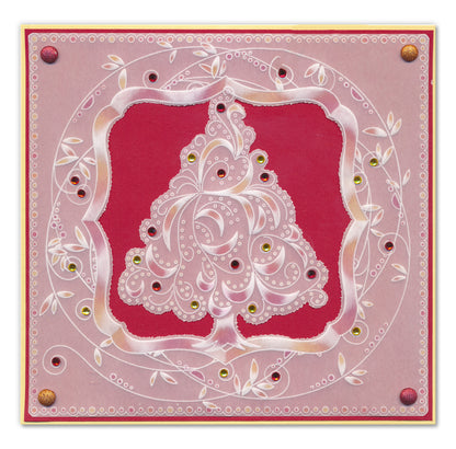 Christmas Tree Swirl A5 Square Groovi Plate