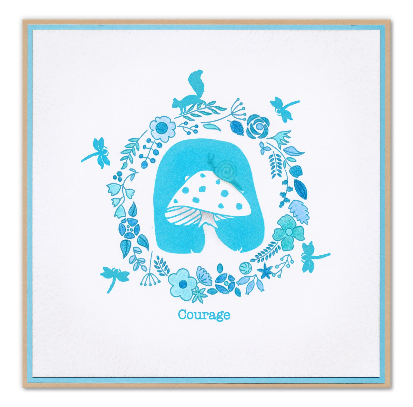 Barbara's Woodland Art Blocks A6 Square Stamp & Embedders Collection