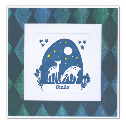 Barbara's Woodland Deer Art Block A6 Square Stamp Set