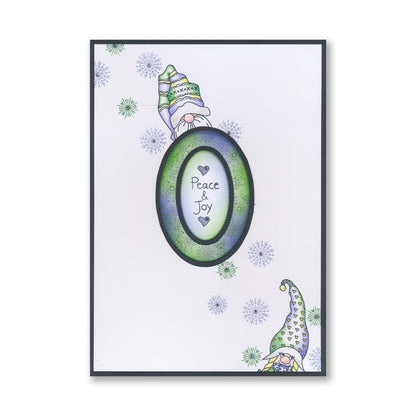 Barbara's Güd Gnomes A5 & A6 Square Stamp & Mask Duo