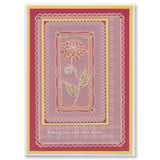Barbara's SHAC Dahlia Floral Panels A5 Square Groovi Plate