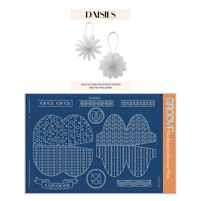 Daisies Tem-Plate A5 Groovi Plate with Instructions