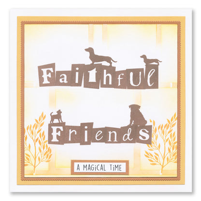 Cats & Dogs Silhouette Miniatures A6 Stamp Set