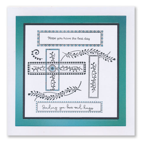 Occasions Sentiments & Patterned Panels A5 Square & A6 Stamp Collection