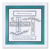 Occasions Sentiments - Patterned Panels A5 Square Stamp Set