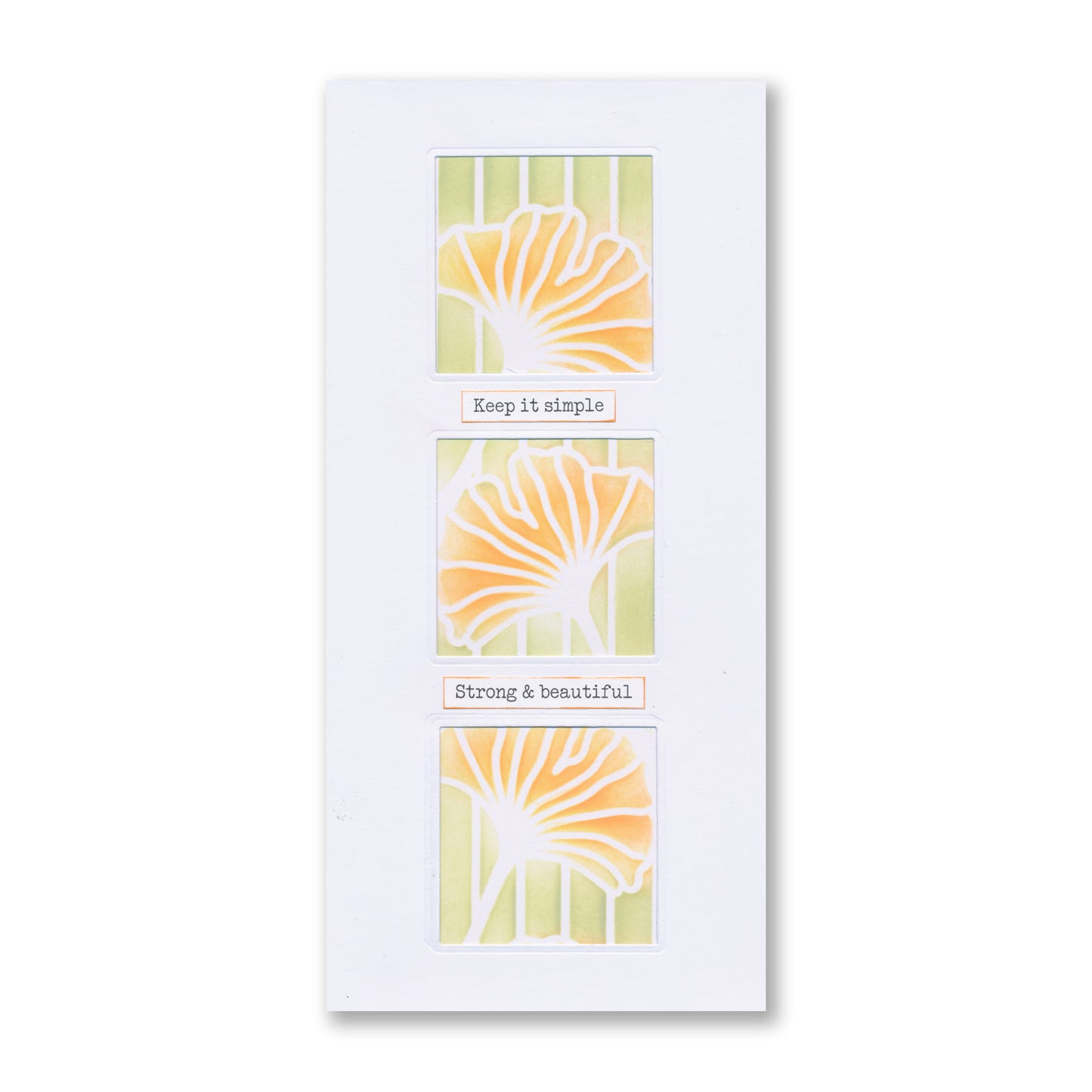 Ginkgo Panel Stencil