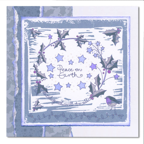 Barbara's SHAC Holly Framer A5 Square Stamp Set