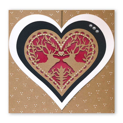 Deer & Dove Hearts Aperture Set Clarity Fresh Cut Dies