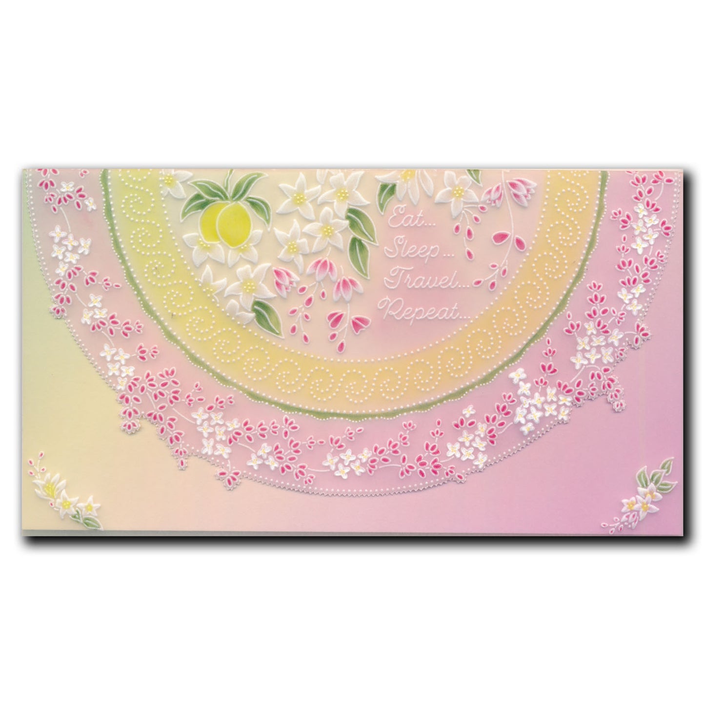 Linda's Eat, Sleep, Travel, Repeat Companion A5 Square Groovi Plate