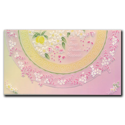 Linda's Eat, Sleep, Travel, Repeat Companion A5 Square Groovi Plate