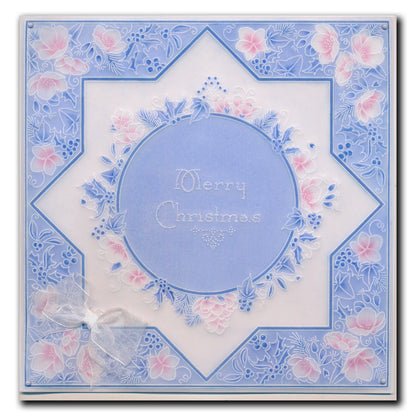 Linda's Post Box Cheer Layering Frame A4 Square Groovi Plate