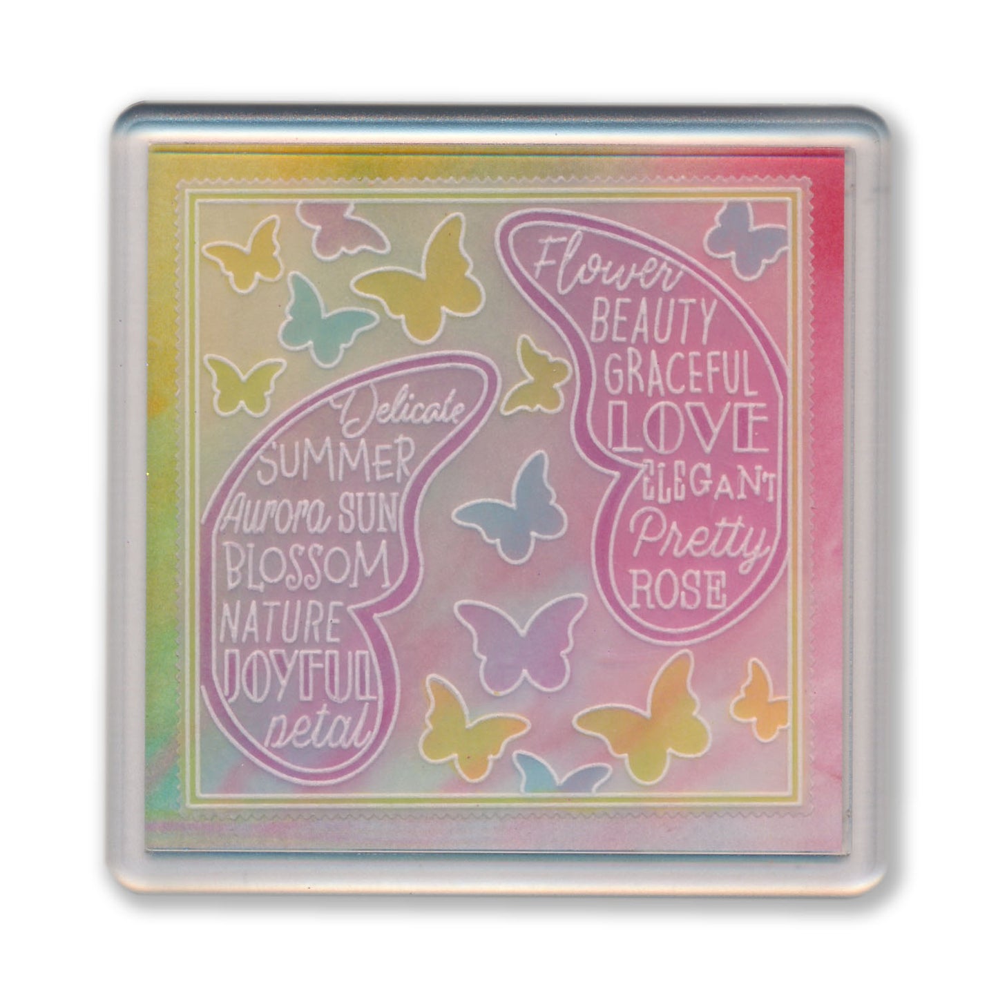 Happy Birthday Butterflies A6 Groovi Plate