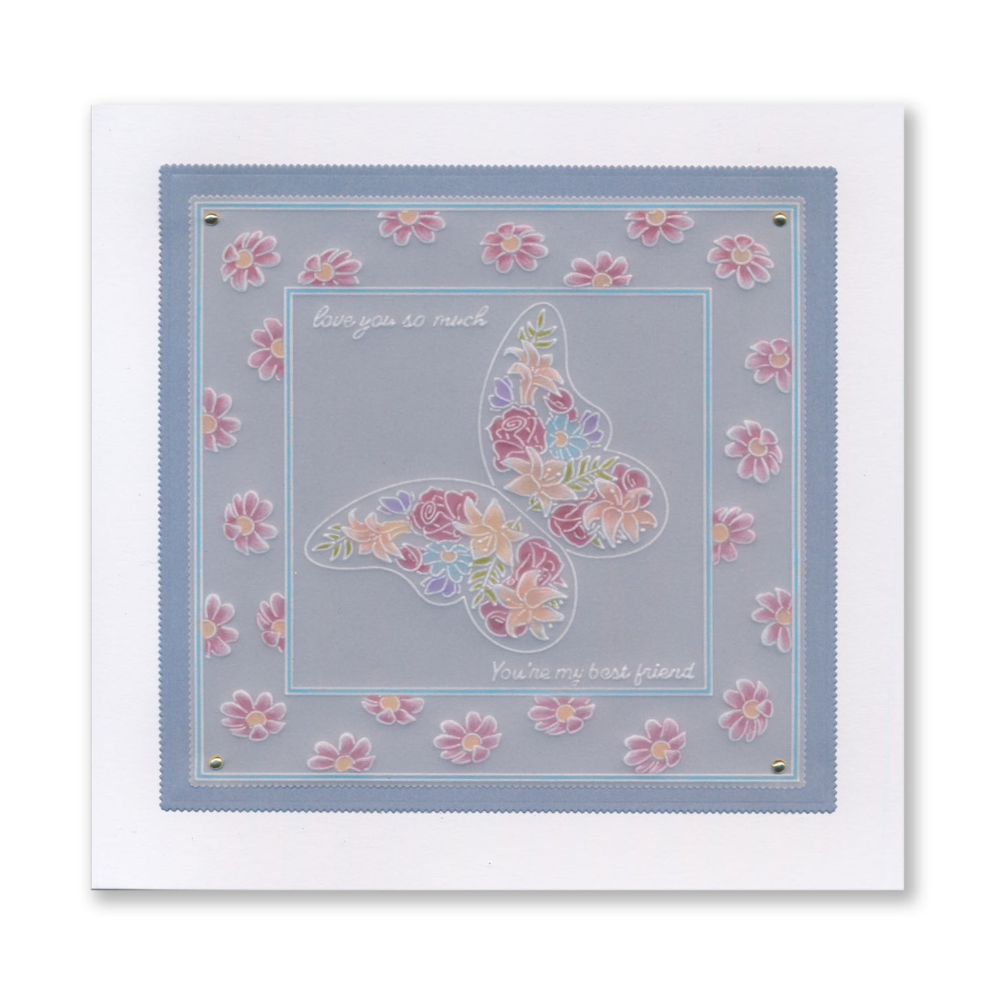 A Kaleidoscope of Small Butterflies A6 & Spacer Groovi Plate Collection