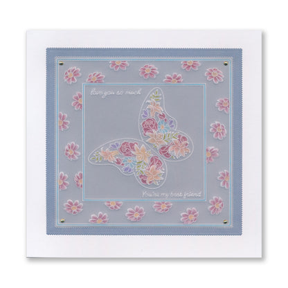 A Kaleidoscope of Small Butterflies A6 & Spacer Groovi Plate Collection