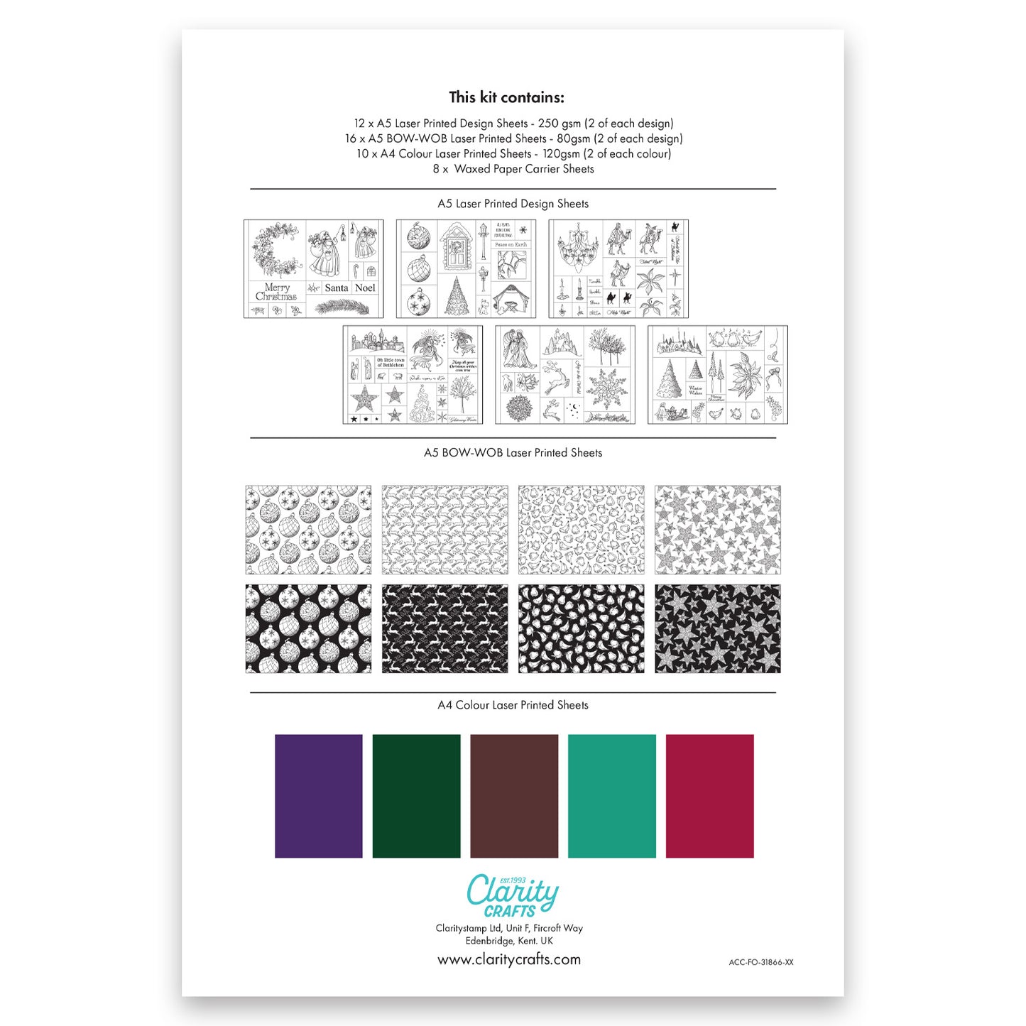 Designs for Hot Foil - Set 2 - Linda Williams Christmas Treasures