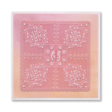 Tina's Diamond Flowers Parchlet A6 Square Groovi Plate