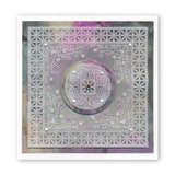 Tina's Diamond Flowers Parchlet A6 Square Groovi Plate