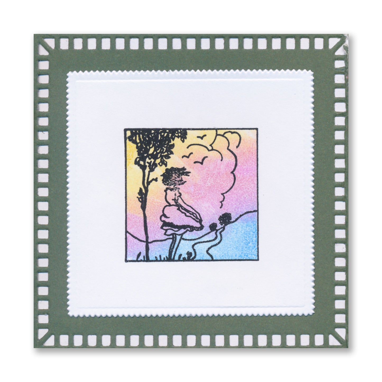 Dippy Toe Lady & Company Sampler A4 Stamp Set