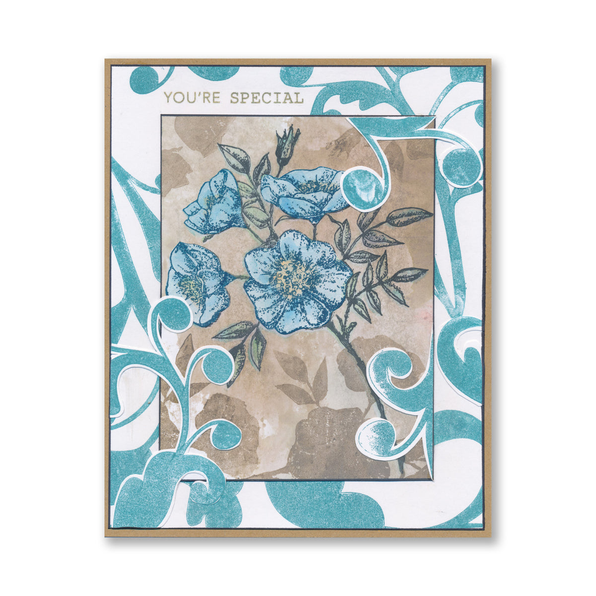 Dog Rose Posy A5 Stamp Set