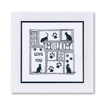 Bijou Doodle Layout Montage A4 Slim Stamp Set