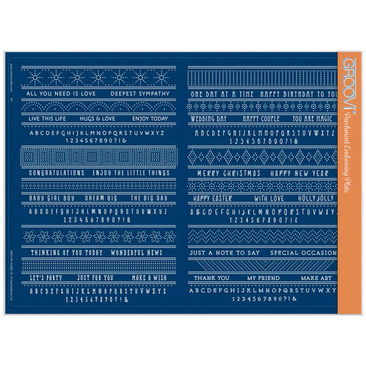 Dotted Lace Frame Extenders A4 Groovi Plate