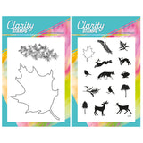 Leaf Outline & Countryside Miniatures A6 Stamp & Mask Duo