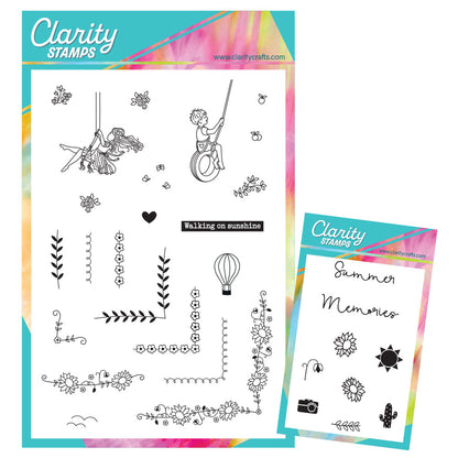 Linda's Bijou Children Through the Seasons - Summer A5 & A7 Stamp Duo