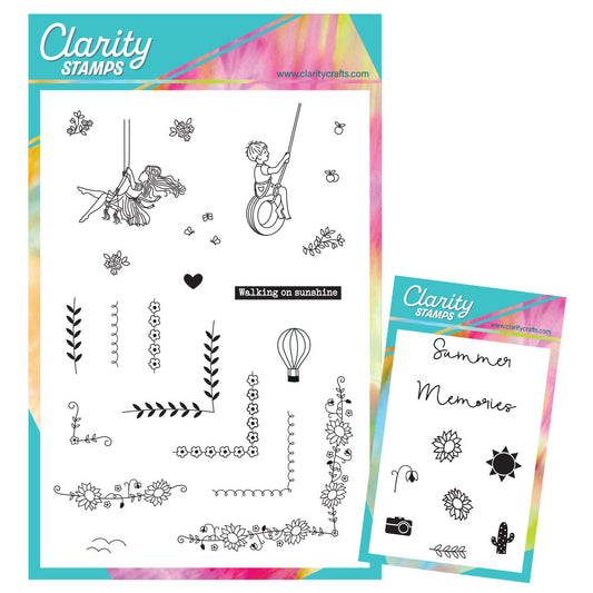 Linda's Bijou Children Through the Seasons - Summer A5 & A7 Stamp Duo