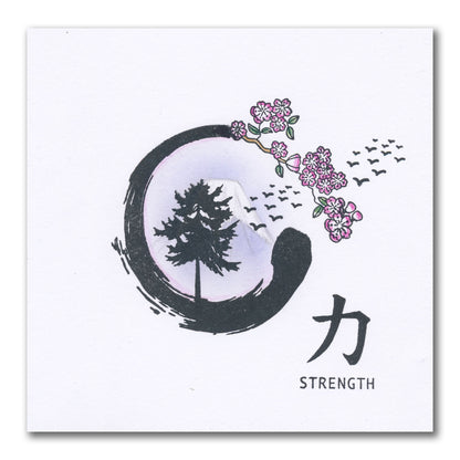 Barbara's SHAC Enso Enlightenment A5 Square Stamp Set
