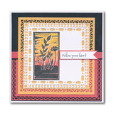 Barbara's Bijou Linocut - Wildflowers - Two Way Overlay A6 Stamp Set