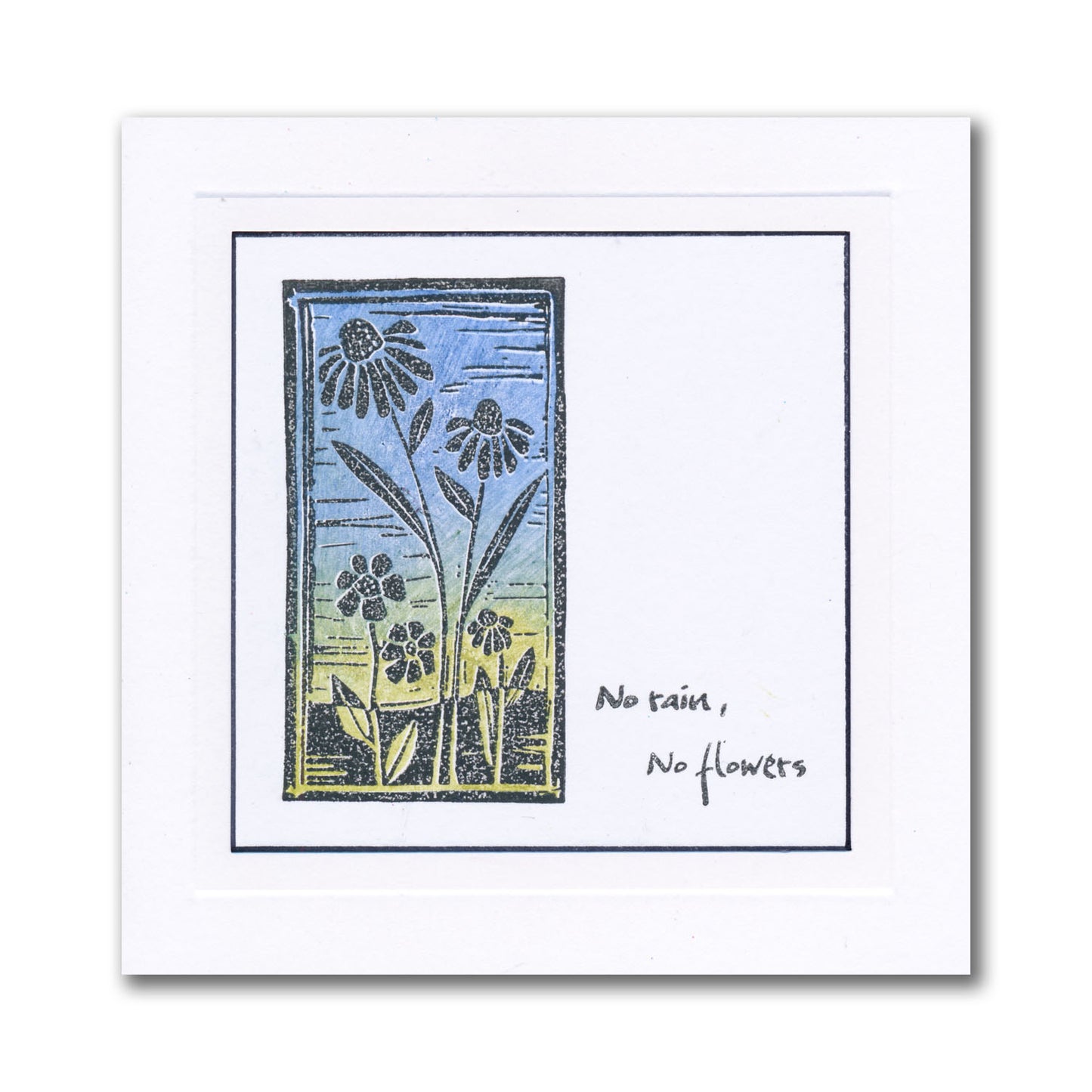 Linocut - Daisy Overlay A5 Stamp Set