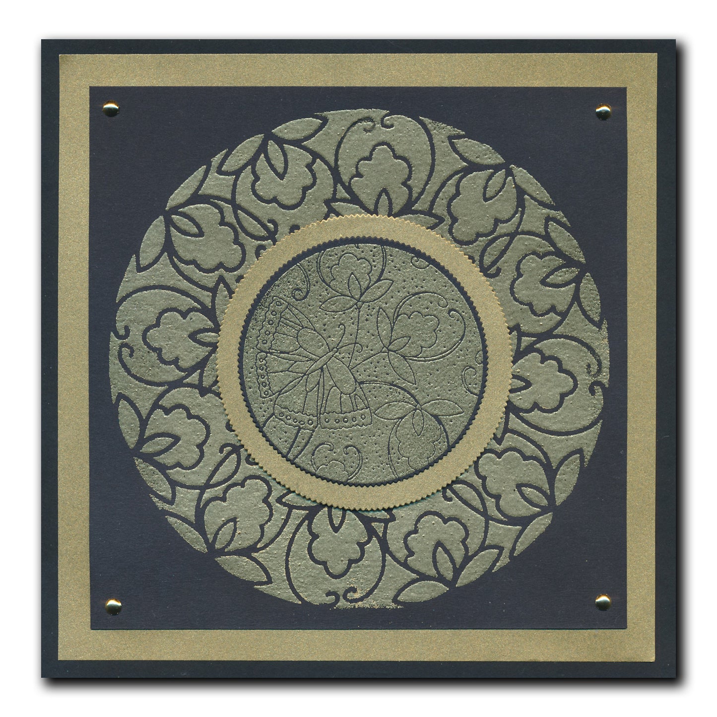 Barbara's SHAC Circular Decorative Frames - Beauty, Love & Peace 7" x 7" Stencil Collection