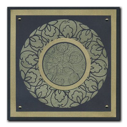 Barbara's SHAC Circular Decorative Frames - Beauty, Love & Peace 7" x 7" Stencil Collection