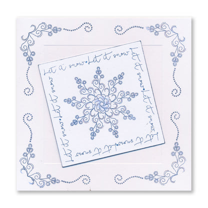 Linda's Snowflake Kisses - Christmas Compendium A6 Stamp Set