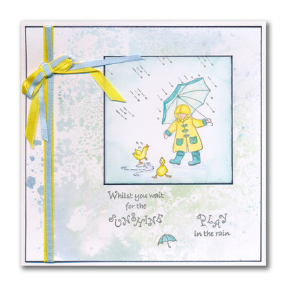 Linda's Bijou Children Through the Seasons - Spring A5 Stamp Set