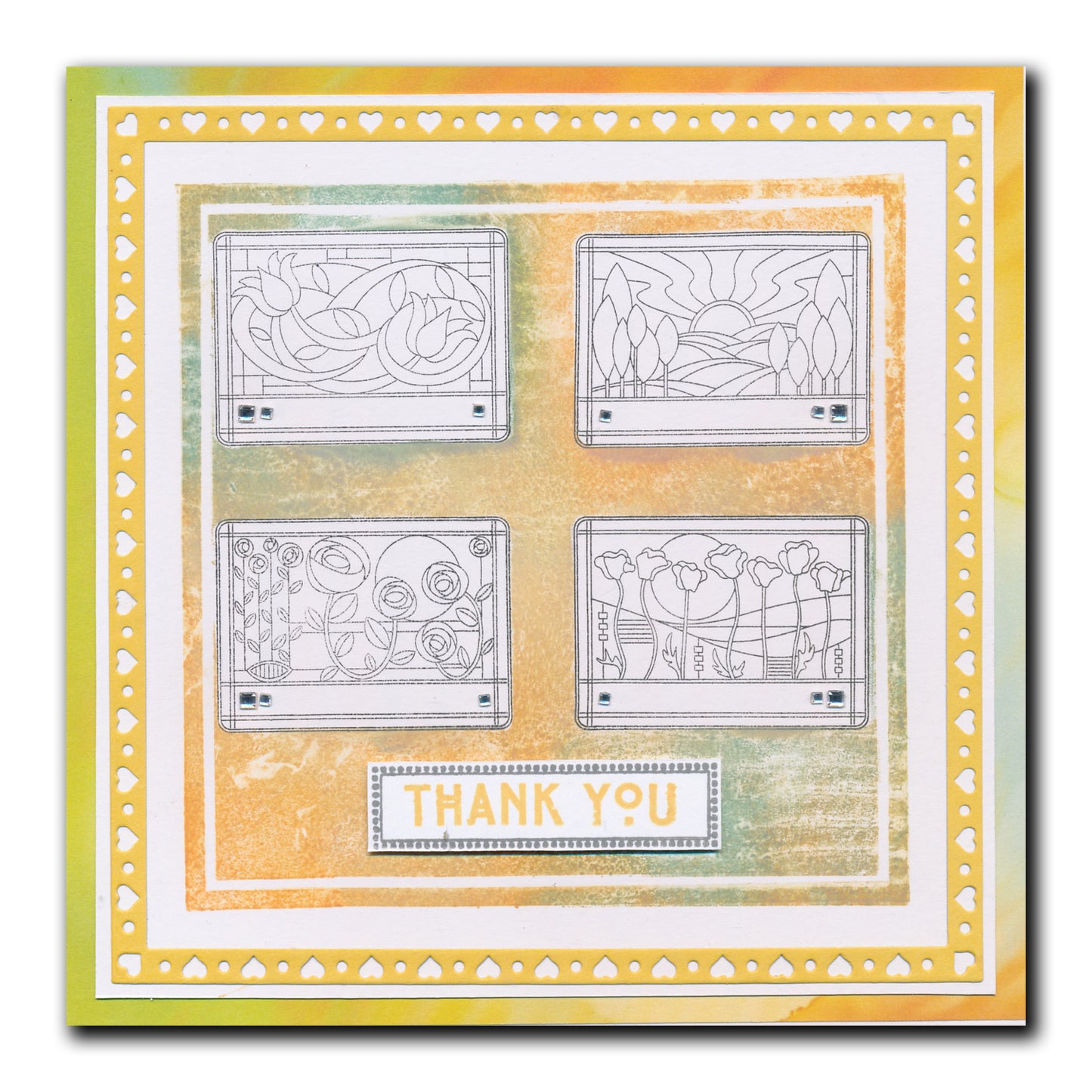 Bijou Art Nouveau Collection A4 Stamp Set