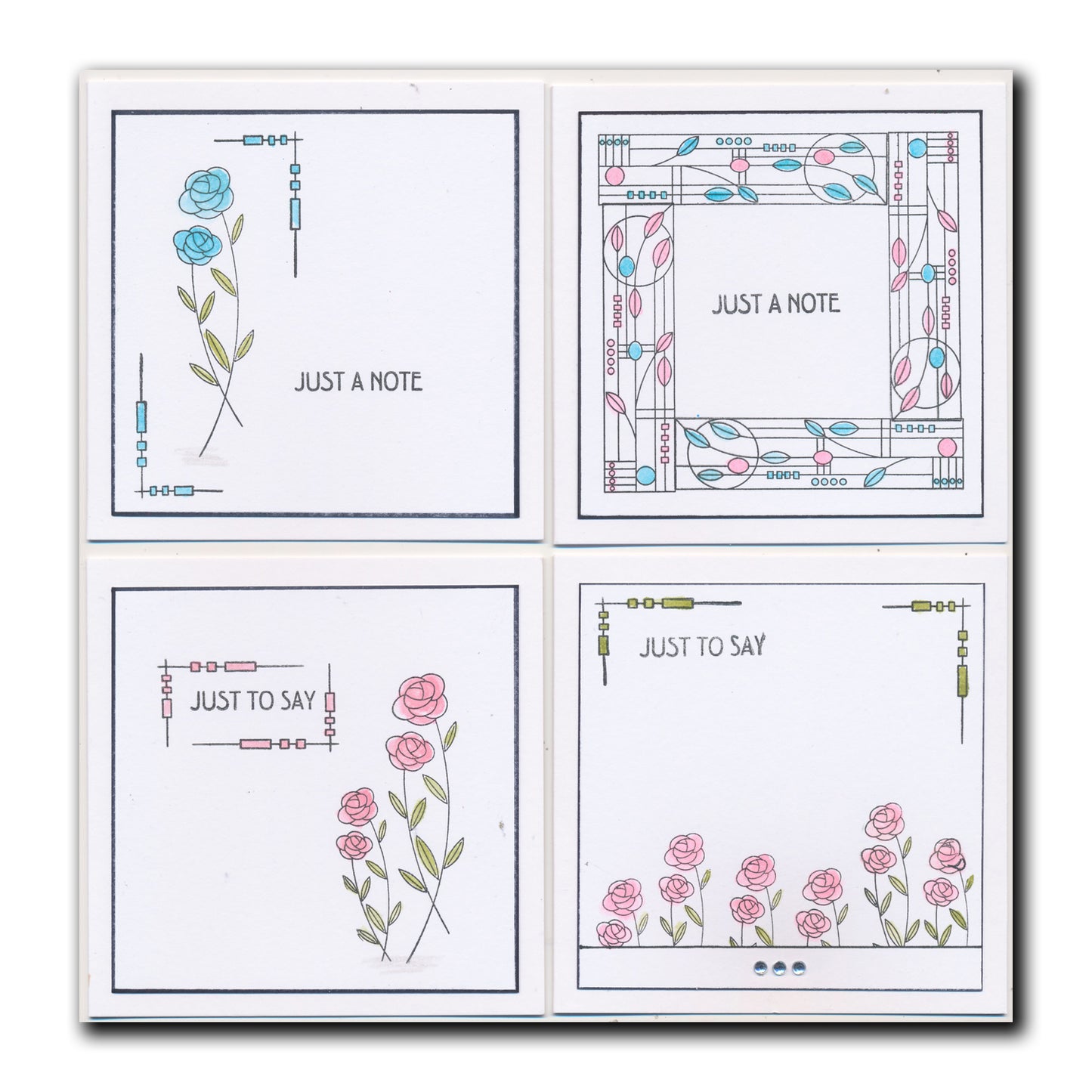 Bijou Art Nouveau Collection A4 Stamp Set
