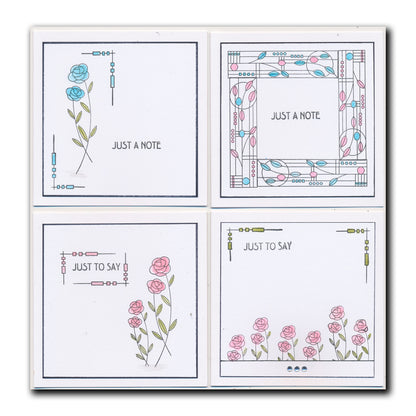 Bijou Art Nouveau Collection A4 Stamp Set