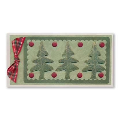 Wire Christmas Shapes A5 Square Stamp & Mask Set