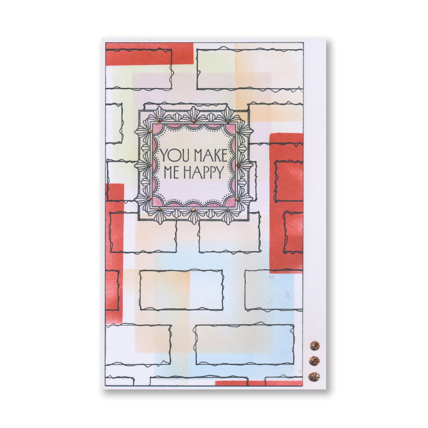 Art Deco Sentiments A5 Stamp Set