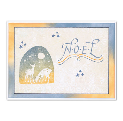 Barbara's Woodland Deer Art Block A6 Square Stamp Set