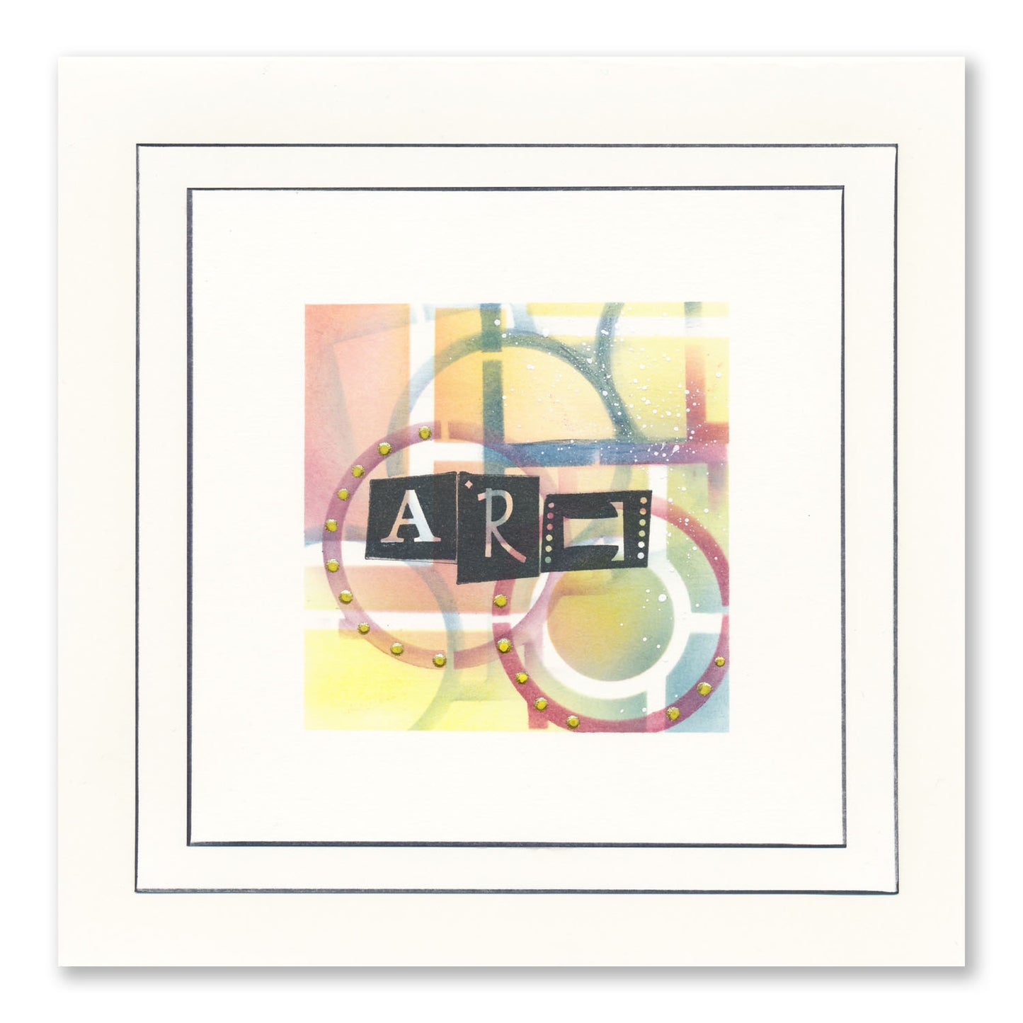 Abstract Layouts 7" x 7" Stencil & Folder Collection