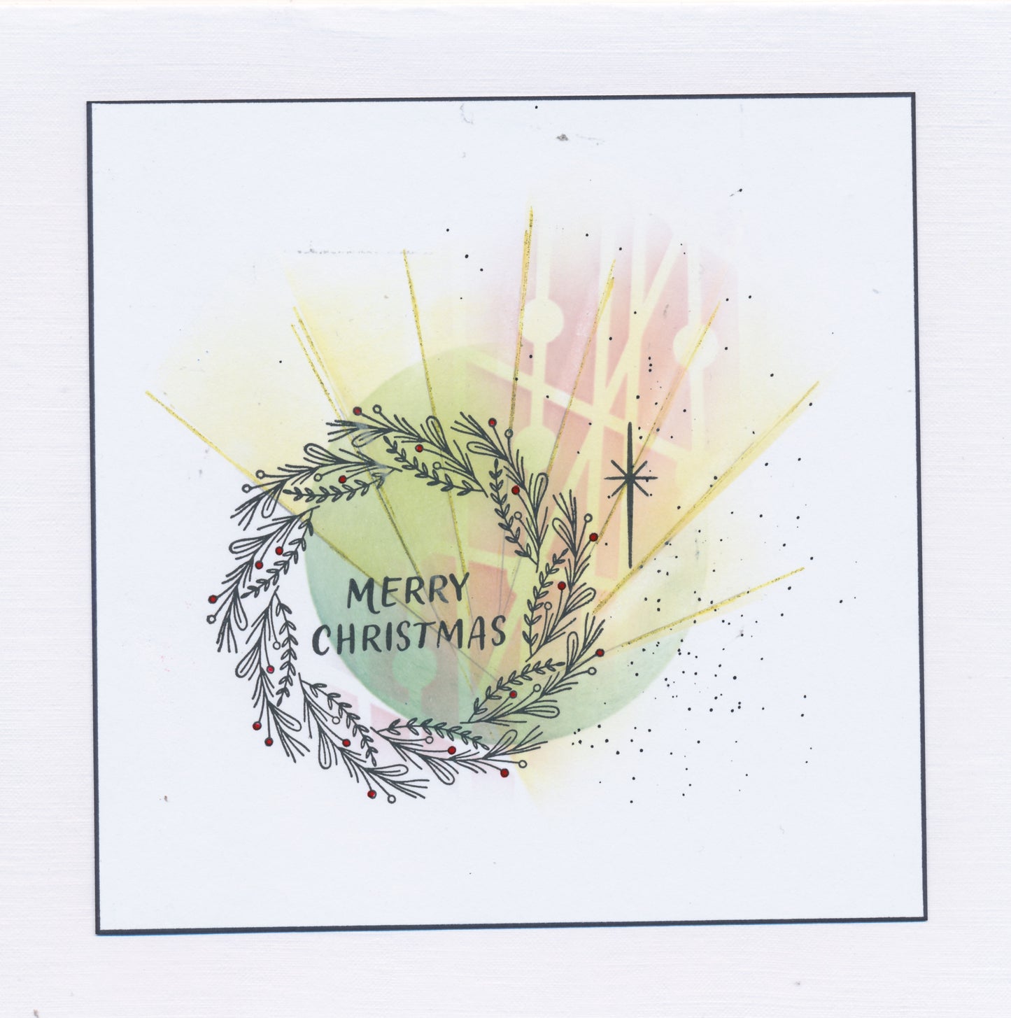 KISS by Clarity - Christmas Wreaths A5 Square Stamp Set