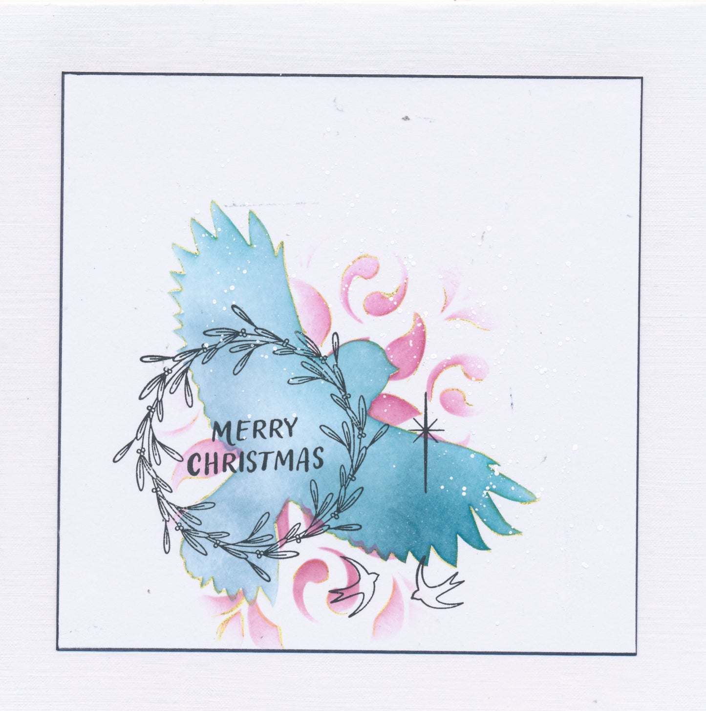 KISS by Clarity - Christmas Wreaths A5 Square Stamp Set