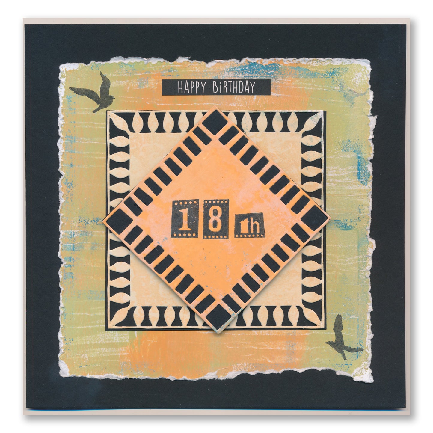 Block Print Numbers A6 Stamp Set