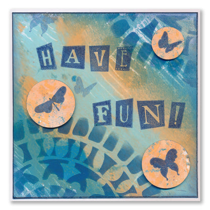 Butterflies & Birds Silhouette Miniatures A6 Stamp Set