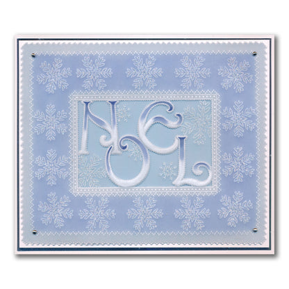 Linda's A Touch of Christmas A5 Square Groovi Plate Collection with FREE A5 Parchment Worth £10.49